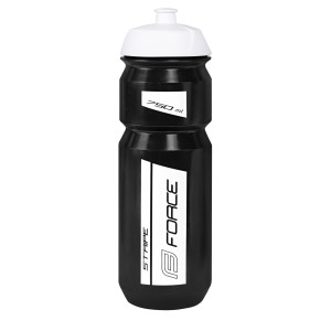bottle FORCE STRIPE 0.75 l. black-white