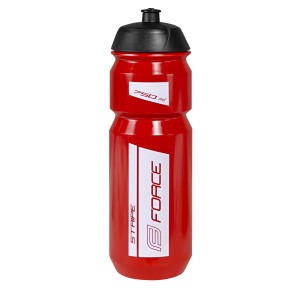bottle FORCE STRIPE 0.75 l. red-white