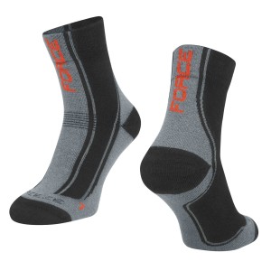 socks F FREEZE  black-grey-red XS/30-35