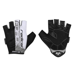 gloves FORCE RADICAL  grey-white-black L
