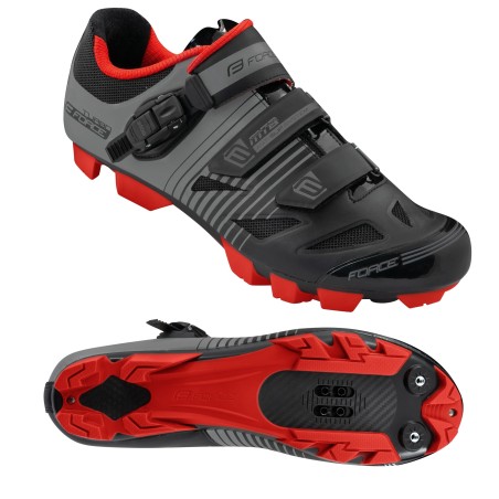 shoes FORCE MTB TURBO  black-red 36
