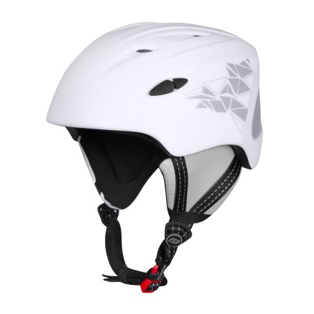 helmet FORCE SKI white  grey print L-XL
