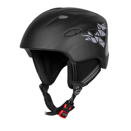 helmet FORCE SKI black  grey print S-M