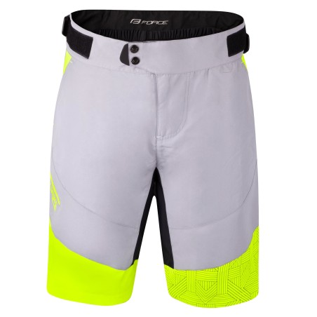 shorts F STORM to waist with pad grey-fluo 3XL