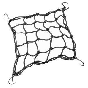 elastische Bänder "Netz", 25 x 25 cm, schwarz