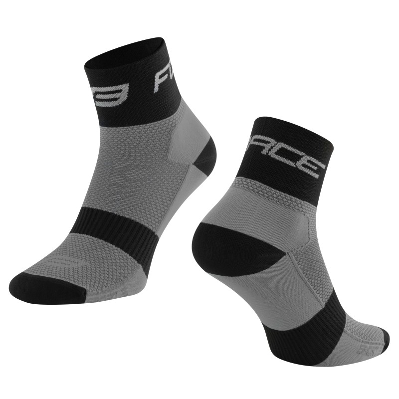 socks FORCE SPORT 3  grey-black L-XL/42-46