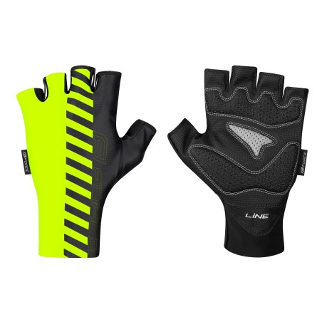 gloves FORCE LINE w/o fastening  fluo-black L