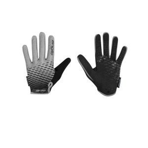 gloves FORCE KID MTB ANGLE summer  grey-black L