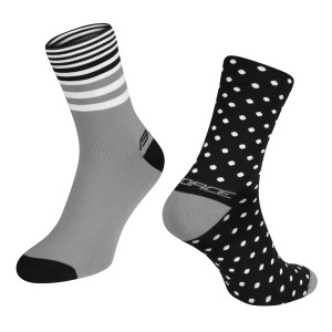 socks FORCE SPOT  black-grey L-XL/42-46
