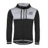 sweatshirt F ROCKY with zipper  black-grey L