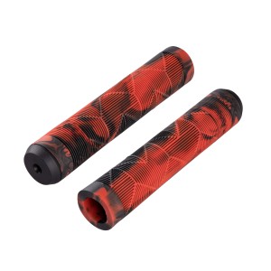 grips FORCE BMX145 rubber  black-red  packed