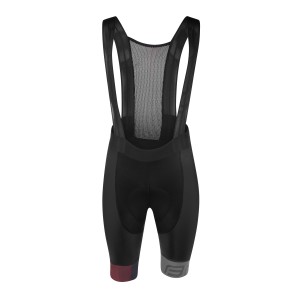 bibshorts F ASCENT  with pad black-grey-red 3XL