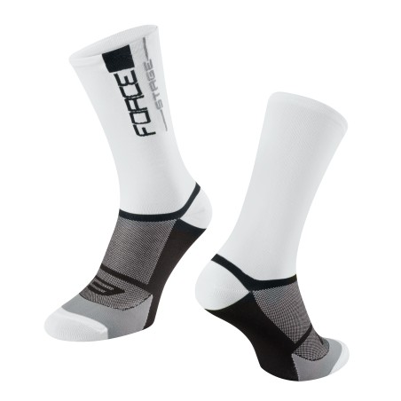 socks FORCE STAGE  white-black L-XL/42-46