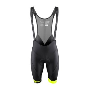 bibshorts FORCE B51 with pad black-fluo 3XL