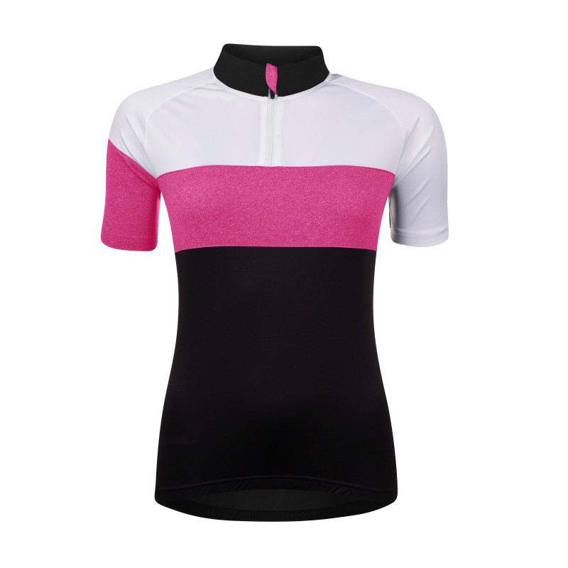 jersey FORCE VIEW lady short sl  blck-wht-pink L