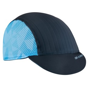 cap cycling with visor FORCE CORE black-blue L-XL
