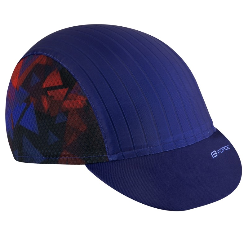 cap cycling with visor FORCE CORE blue-red L-XL