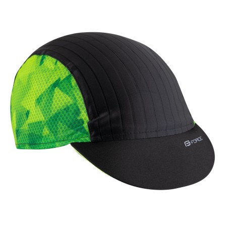 cap cycling with visor FORCE CORE black-fluo L-XL