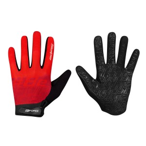 gloves FORCE MTB SWIPE summer  red L