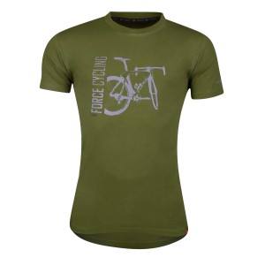 T-shirt FORCE FLOW short sl.  green L