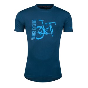 T-shirt FORCE FLOW short sl.  blue L