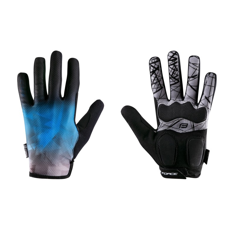 gloves FORCE MTB CORE summer  blue L