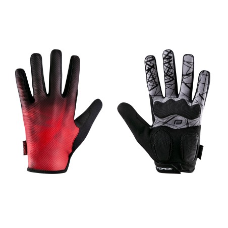 gloves FORCE MTB CORE summer  red L