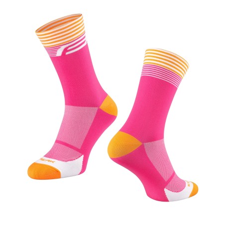 socks FORCE STREAK  pink-orange S-M/36-41