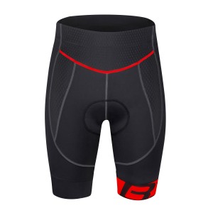 shorts FORCE B30 schwarz-rot