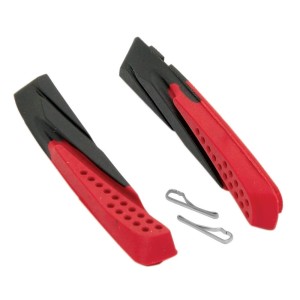 brake shoes F spare. black-red 70mm