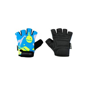 gloves F PLANETS kid  blue-fluo M