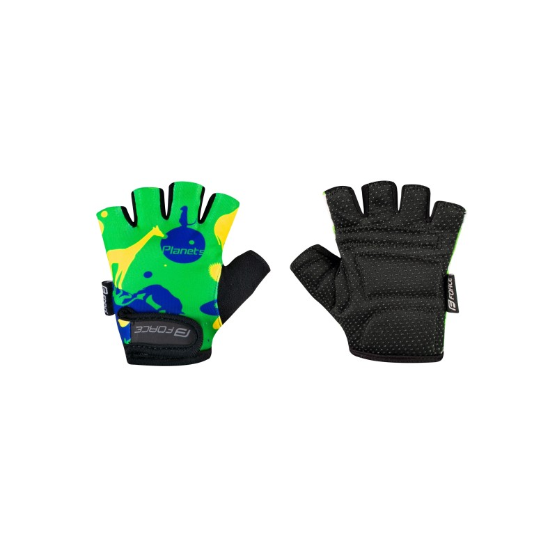 Handschuhe F PLANETS KID  grün-gelb