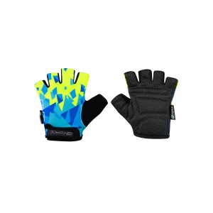 gloves F ANT kid  blue-fluo L
