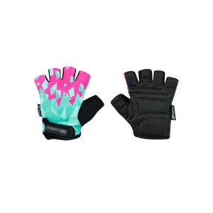 gloves F ANT kid  turquoise-pink L