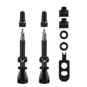 valve set FORCE GAP for tubeless 2xFV 44mm black