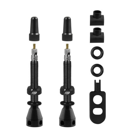 valve set FORCE GAP for tubeless 2xFV 44mm black