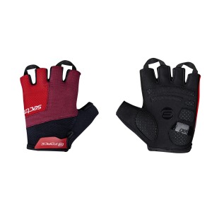 gloves FORCE SECTOR gel  black-red L