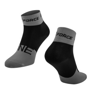 socks FORCE ONE  grey-black S-M/36-41