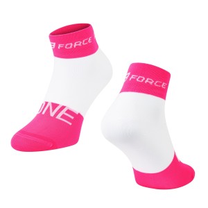 socks FORCE ONE  pink-white L-XL/42-47