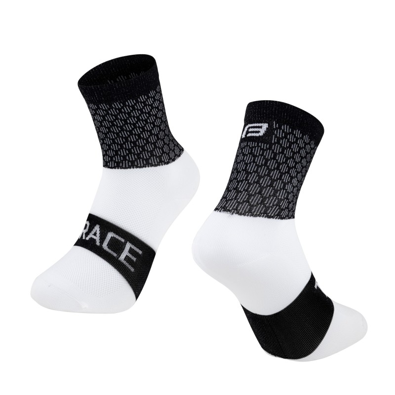 socks FORCE TRACE  black-white L-XL/42-47