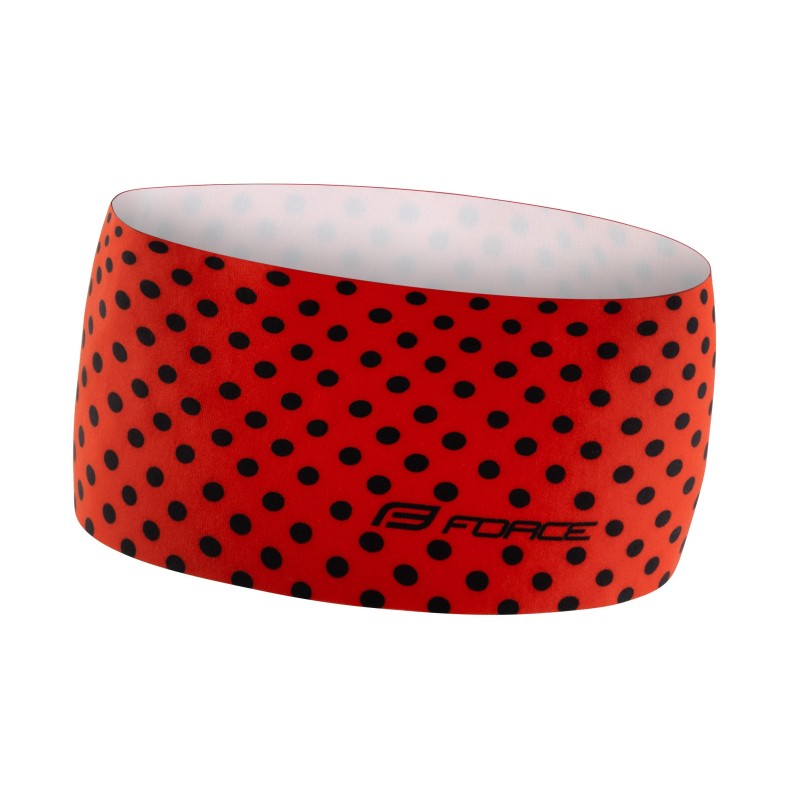 headband FORCE POINTS sport wide  red UNI
