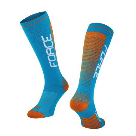 socks F COMPRESS  blue-orange L-XL/42-47