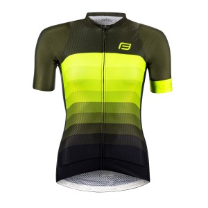 Jersey FORCE ASCENT Lady kurzarm green-fluo
