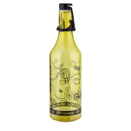 Flasche FORCE FLASK  0,5 l  transparent gelb gemustert