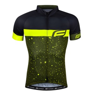 jersey FORCE SPRAY short sleeves  army-fluo L