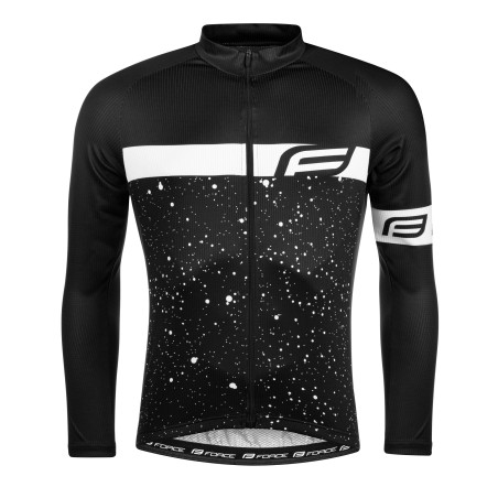 jersey FORCE SPRAY long sleeves  black-white