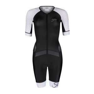 cycling suit FORCE POINTS LADY  black-white L