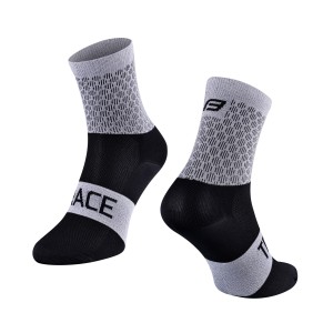 socks FORCE TRACE  white-black L-XL/42-47