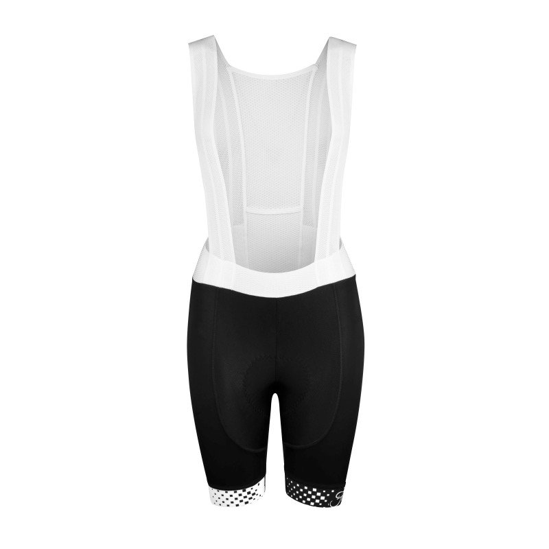 bibshorts F VISION LADY with pad  black-white L