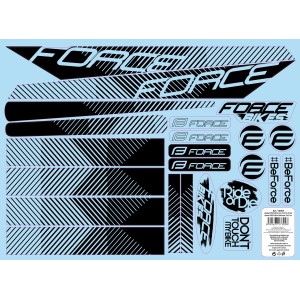 stickers FORCE LINE for bike frame  37x27 cm